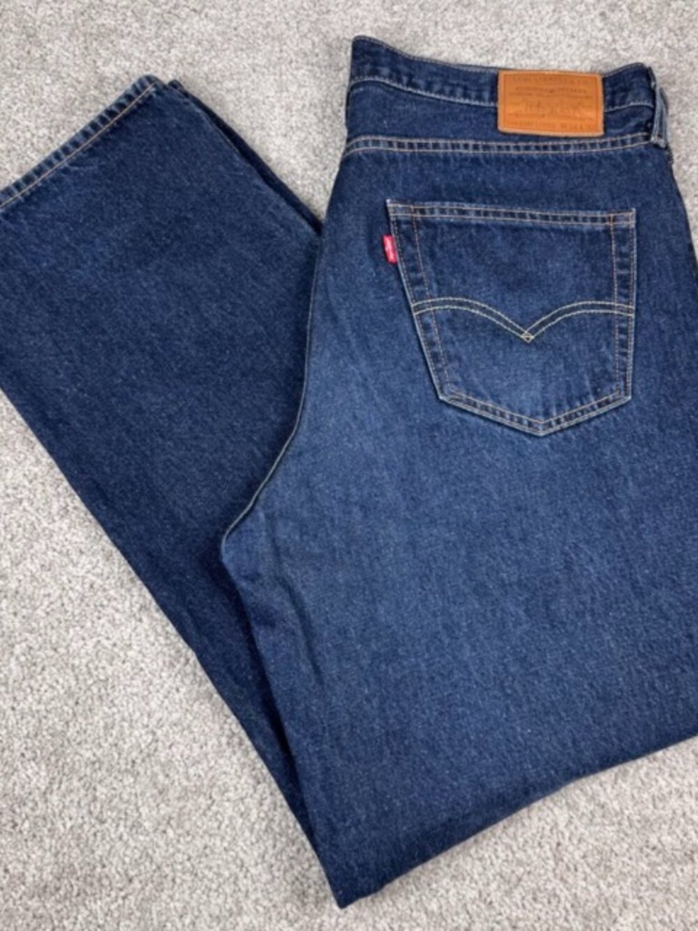 Levi’s Premium Stay Loose Modern Big E Blue Jeans Men’s Size 34X32 Cotton Hemp
